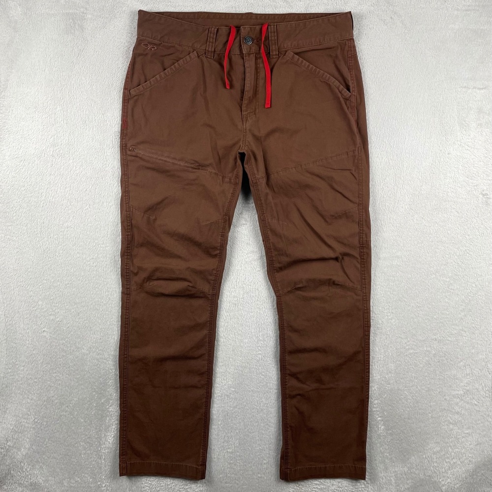 Outdoor Research Wadi Rum Pants Mens 34x30 Brown Hiking Climbing Stretch